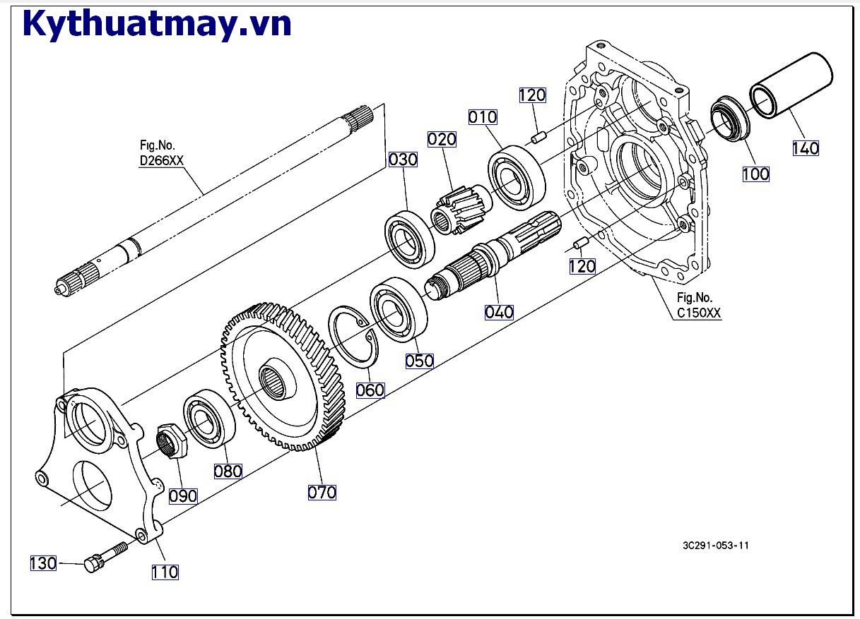 Trục PTO ( cũ) 50001 đến 89999